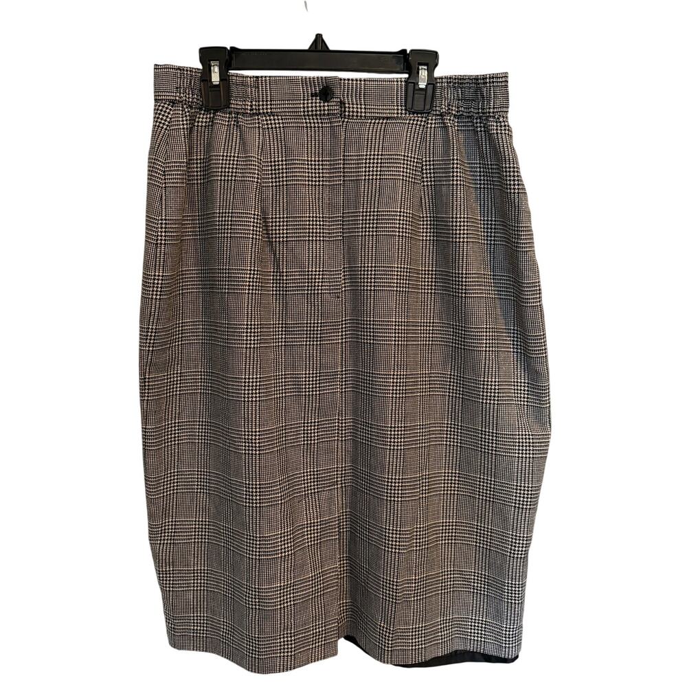 panther sparkly plaid pencil skirt womens 14
